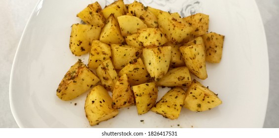 Baked Spicy Potato with Herbs