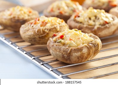 Baked Stuffed Mushrooms With Cheese