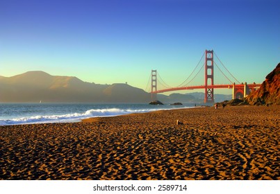 Baker Beach Is A State And National Public Beach On The Pacific Ocean Coast, On The San Francisco Peninsula