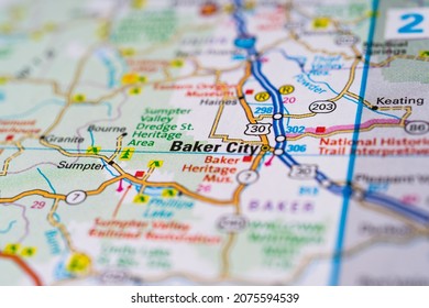 Baker City On The USA Map