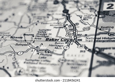 Baker City On The USA Map