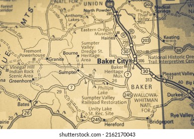 Baker City On The USA Map