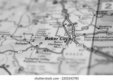 Baker City On The USA Map