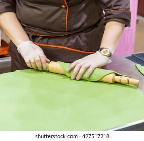 Baker with gum paste