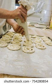 Bakerman Working On Sweet Cookies