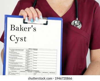  Baker's Cyst Inscription On The Sheet.
