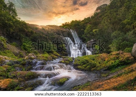 bakers waterfall in nuweraeliya srilanka