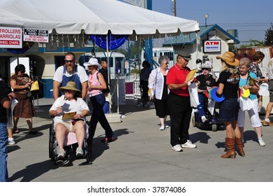 BAKERSFIELD, CA - SEPTEMBER 25: It Was Senior Day At The Kern County Fair Where Admission Was Free For The Over 55 Crowd On September 25, 2009, In Bakersfield, California .