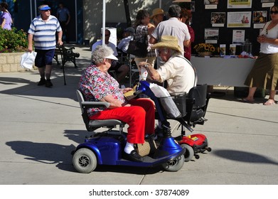 BAKERSFIELD, CA - SEPTEMBER 25: It Was Senior Day At The Kern County Fair Where Admission Was Free For The Over 55 Crowd On September 25, 2009, In Bakersfield, California .