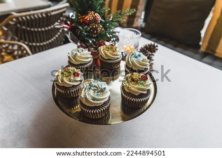 Similar – Image, Stock Photo cupcake christmas tree