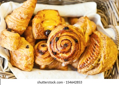 Bakery Items, Pastries, Croissants And Scrolls