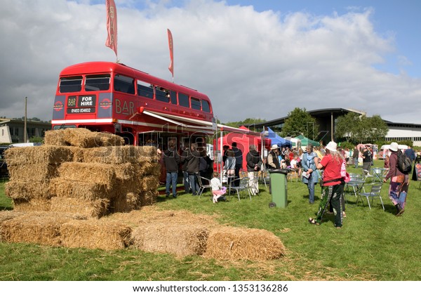 Bakewell,Derbyshire,UK: August 15th \
2015.  Huge crowds turn out for the annual Bakewell baking festival\
,Baking lesson\'s,Vintage car\'s,and many baking related stalls.\

