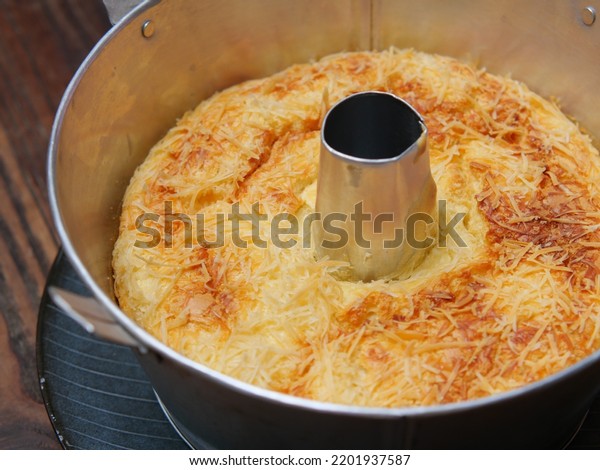 Baking cheese chiffon cake\
recipe