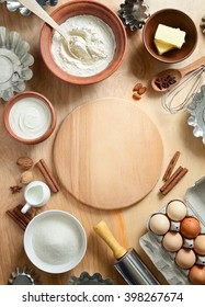 Baking Ingredients, Top View