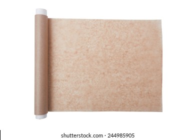 baking paper isolated on a white background
