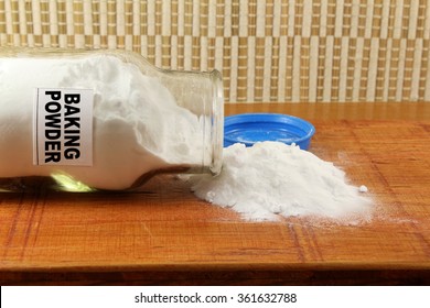 Baking Powder In Glass Bottle