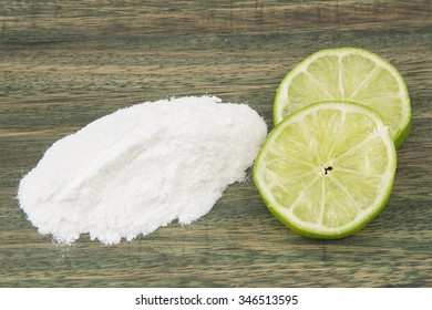 Baking Soda (sodium Bicarbonate) And Lemon.