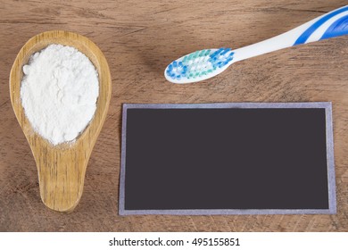 Baking Soda And Toothbrush