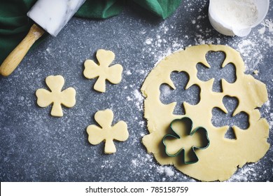 Baking St. Patrick's Day cookies. - Powered by Shutterstock