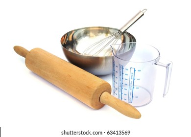 Baking Tools Isolated On White Background.