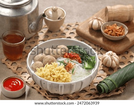 Bakso Sapi. Meatballs are a type of meat ball commonly found in Indonesian cuisine