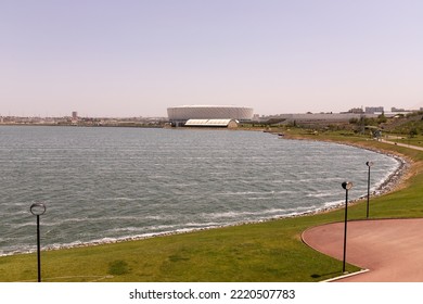 Baku. Azerbaijan. 05.20.2021. The New Olympic Stadium By The Lake.