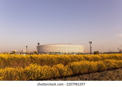 Baku. Azerbaijan. 05.22.2021. The New Olympic Stadium By The Lake.