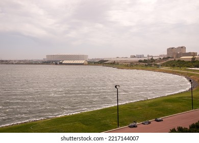 Baku. Azerbaijan. 05.24.2021. The New Olympic Stadium By The Lake.