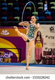BAKU, AZERBAIJAN -16-22 SEPTEMBER, 2019: 37th FIG Rhythmic Gymnastics World Championships, Individual Apparatus Qualification Nicol Zelikman (ISR) Hoop - Shutterstock ID 1533228242