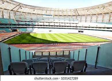 Baku, Azerbaijan - 9 October, 2015: Baku Olympic Stadium Skyboxes By Eldeniz B