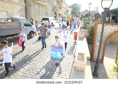 BAKU, AZERBAIJAN -9.26.2019 The Event Was Dedicated To The Global Week On The Global Climate Strike And International Climate Action Summit .March On Sustainable Development Goals . Stand Together Now