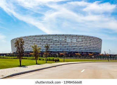 BAKU, AZERBAIJAN - May 8 2019: Baku National Stadium.