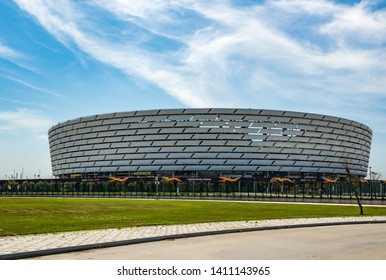 BAKU, AZERBAIJAN - May 8 2019: Baku National Stadium.