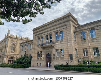 Baku, Azerbaijan, September, 12, 2019. Huseyn Javid House-museum,  Sovereignty Street,8. Baku, Azerbaijan