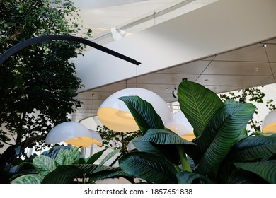 Baku, Azerbaijan. September 5, 2017. Heydar Aliyev Cultural Center. Interior.