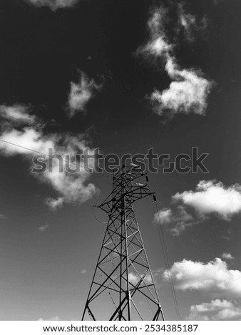 Similar – Image, Stock Photo Energy giants in the fog