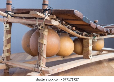 balafon- ethnic african percussion instrument.