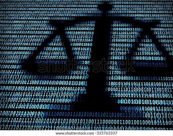 Balance in digital background.\
Concept of technology law, lawsuit, digital law, net\
neutrality