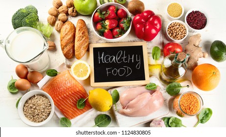 Foods Highest Carbohydrates Healthy Eating Concept Stock Photo 