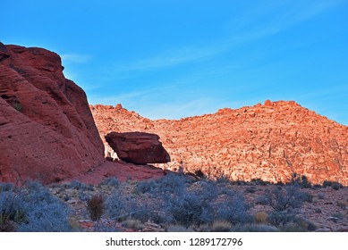 Balancing Rock At Calico Basin