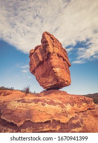 Balancing Rock: Red Rocks, Blue Skies