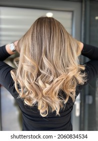 Balayage Hair Technique, With A Beautiful Warm Blonde.