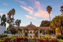 Balboa Park Botanical Building And Pond San Diego, California USA