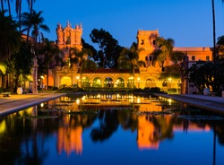 Balboa Park à San Diego En Californie La Nuit