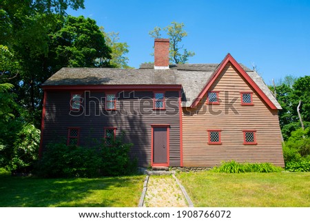 Balch House was build in 1636 by John Balch at 448 Cabot Street in city of Beverly, Massachusetts MA, USA. 