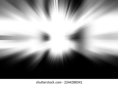 Balck line as speed movement or explosion or zoom usage on white background - Shutterstock ID 2244288341