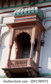 Balcony of janaki temple, Janakpurdham, Dhanusha District, Nepal.