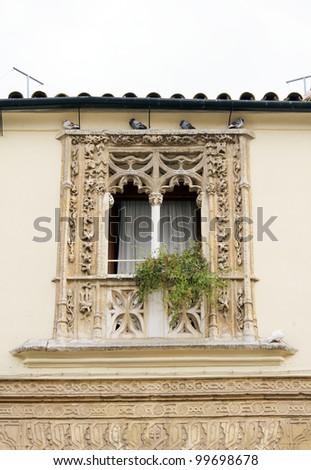 Balcony of an old house in Cordoba - Spain
