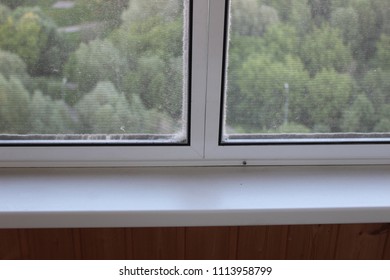 Balcony With Sliding Mosquito Net