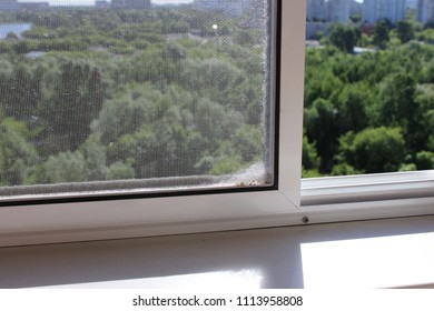 Balcony With Sliding Mosquito Net